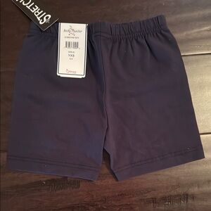NWT Toddler Girls Becky Thatcher Navy Blue Elastic Waist Uniform Modesty shorts!